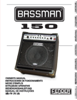 Fender Bassman-150 - Owners Manual
